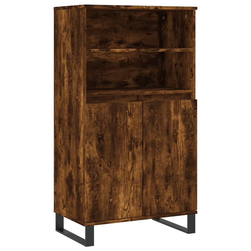 vidaXL Dulap înalt, stejar fumuriu, 60x36x110 cm, lemn prelucrat