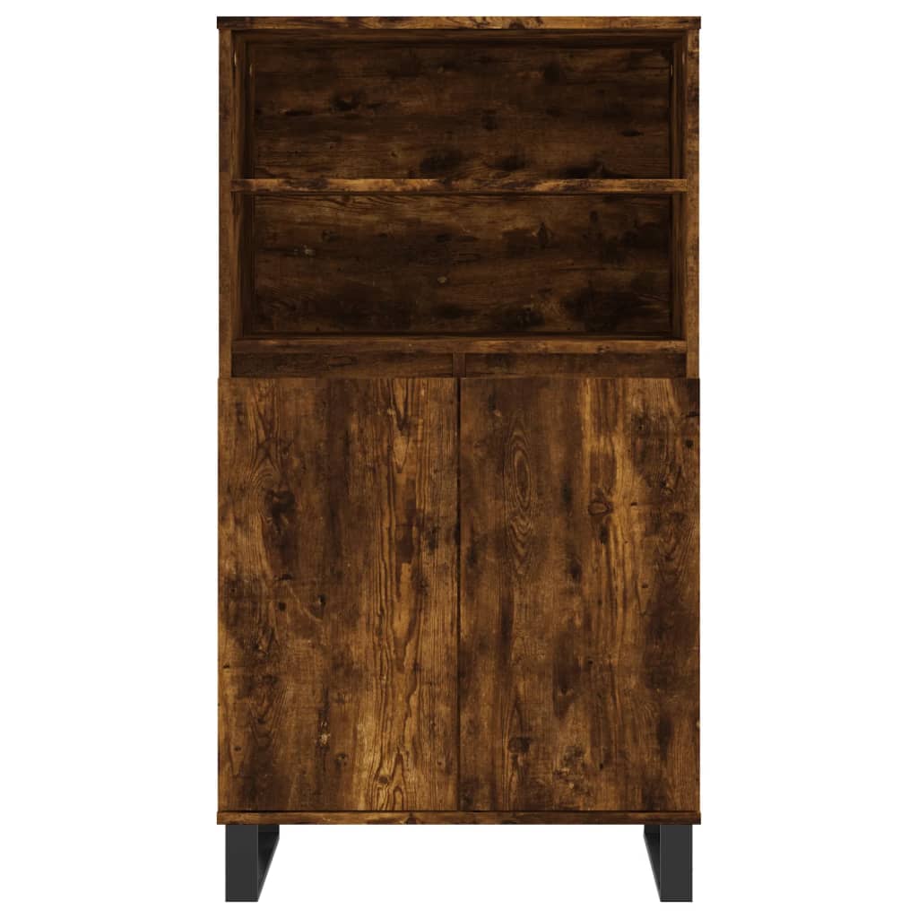 vidaXL Dulap înalt, stejar fumuriu, 60x36x110 cm, lemn prelucrat