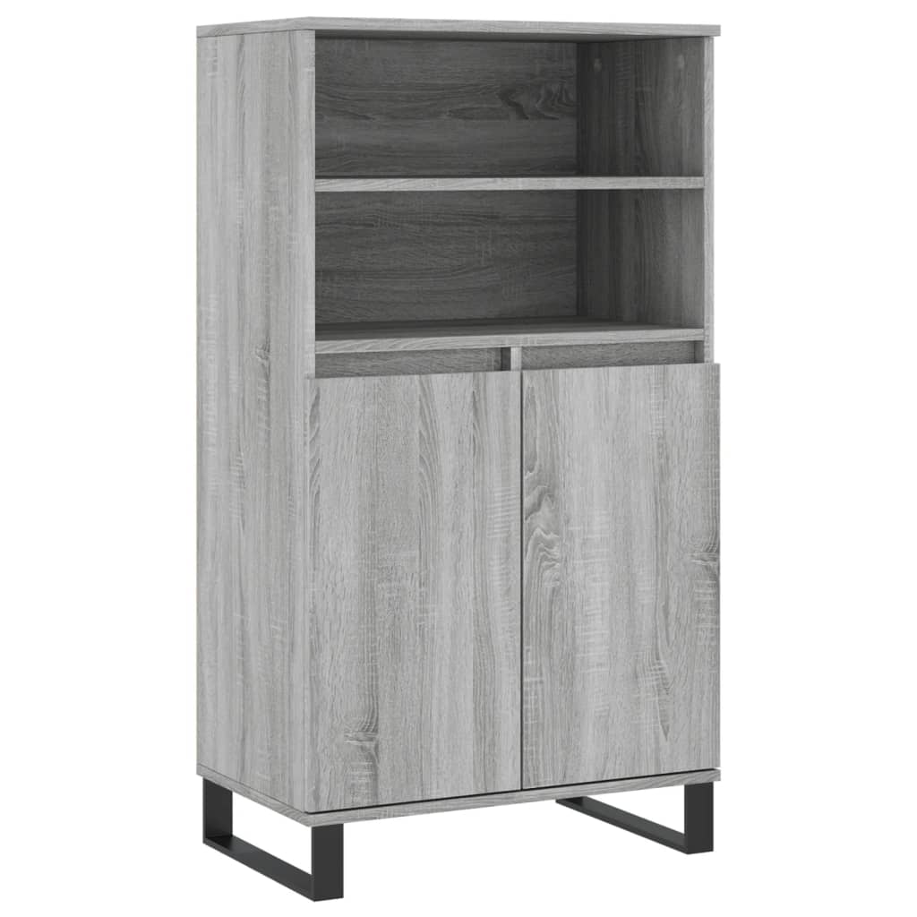 vidaXL Dulap înalt, gri sonoma, 60x36x110 cm, lemn prelucrat
