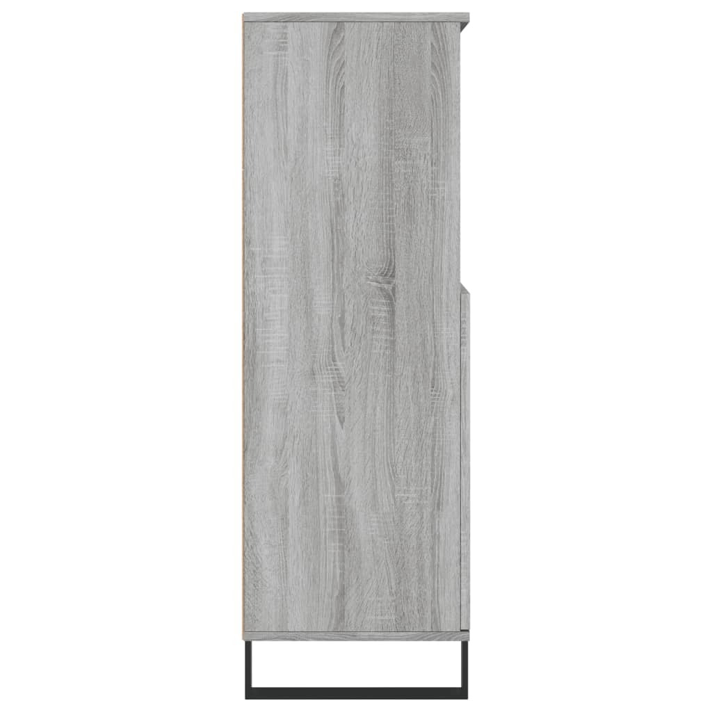 vidaXL Dulap înalt, gri sonoma, 60x36x110 cm, lemn prelucrat
