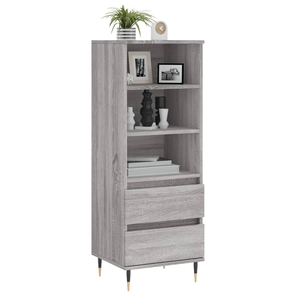 vidaXL Dulap înalt, gri sonoma, 40x36x110 cm, lemn prelucrat