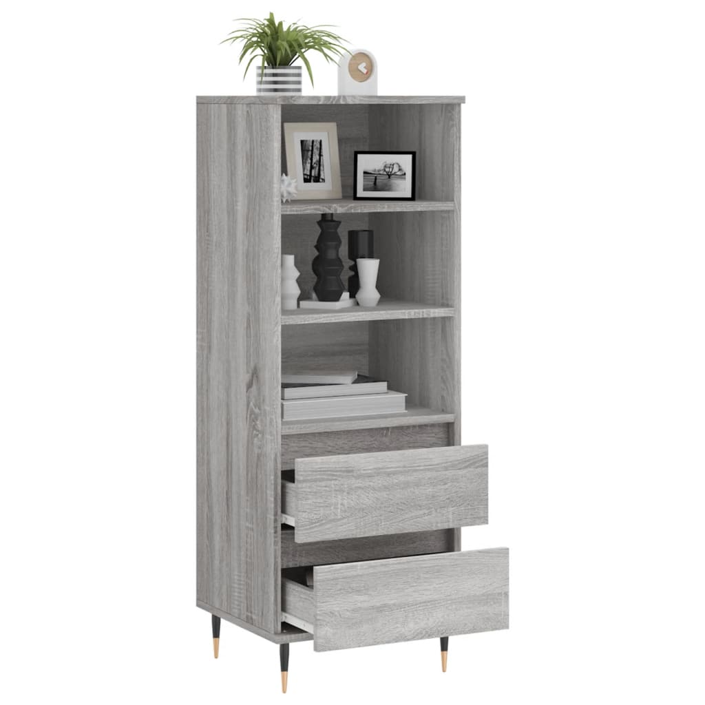 vidaXL Dulap înalt, gri sonoma, 40x36x110 cm, lemn prelucrat