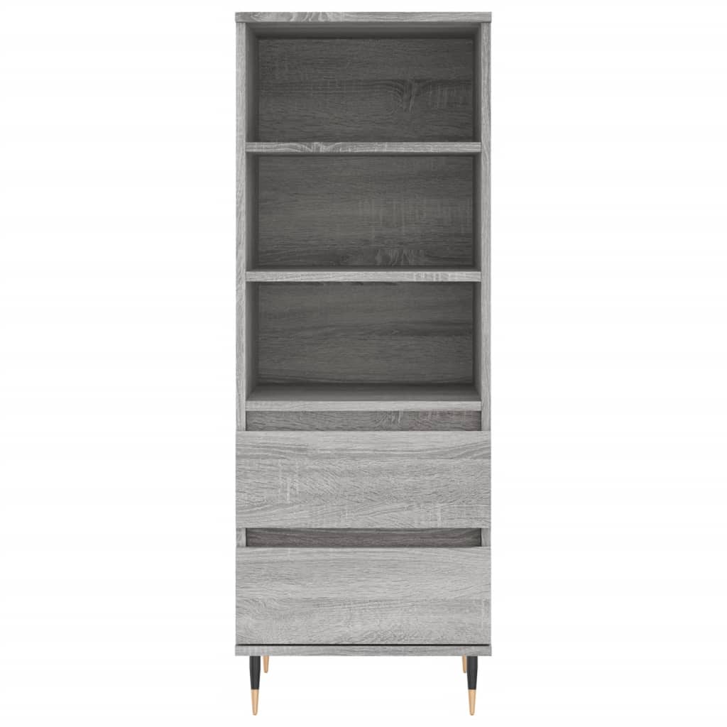vidaXL Dulap înalt, gri sonoma, 40x36x110 cm, lemn prelucrat