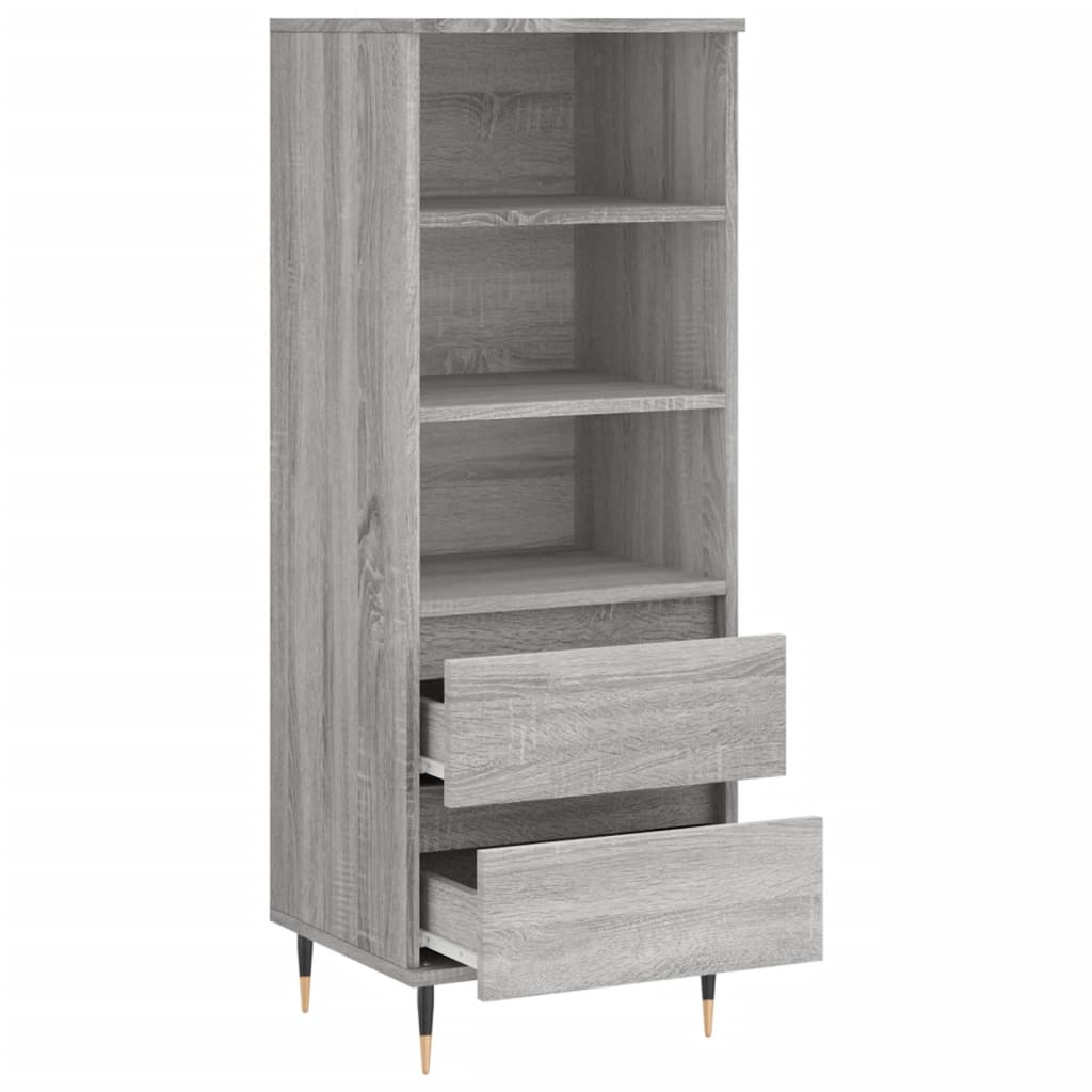 vidaXL Dulap înalt, gri sonoma, 40x36x110 cm, lemn prelucrat