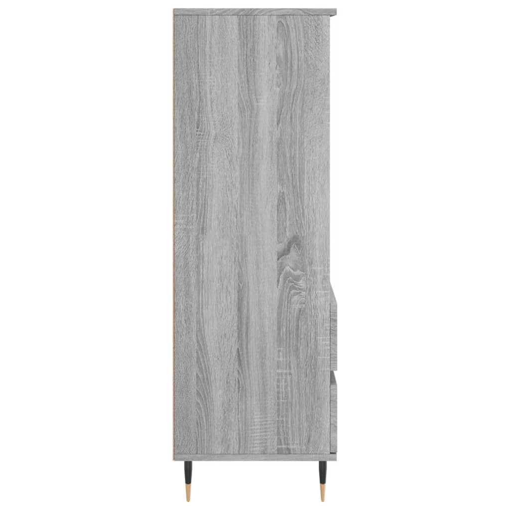 vidaXL Dulap înalt, gri sonoma, 40x36x110 cm, lemn prelucrat