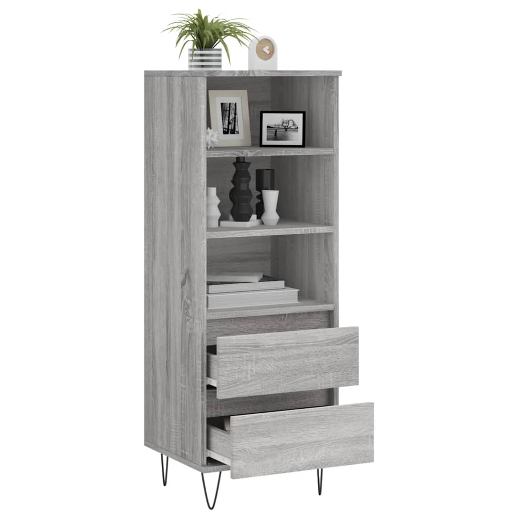vidaXL Dulap înalt, gri sonoma, 40x36x110 cm, lemn prelucrat