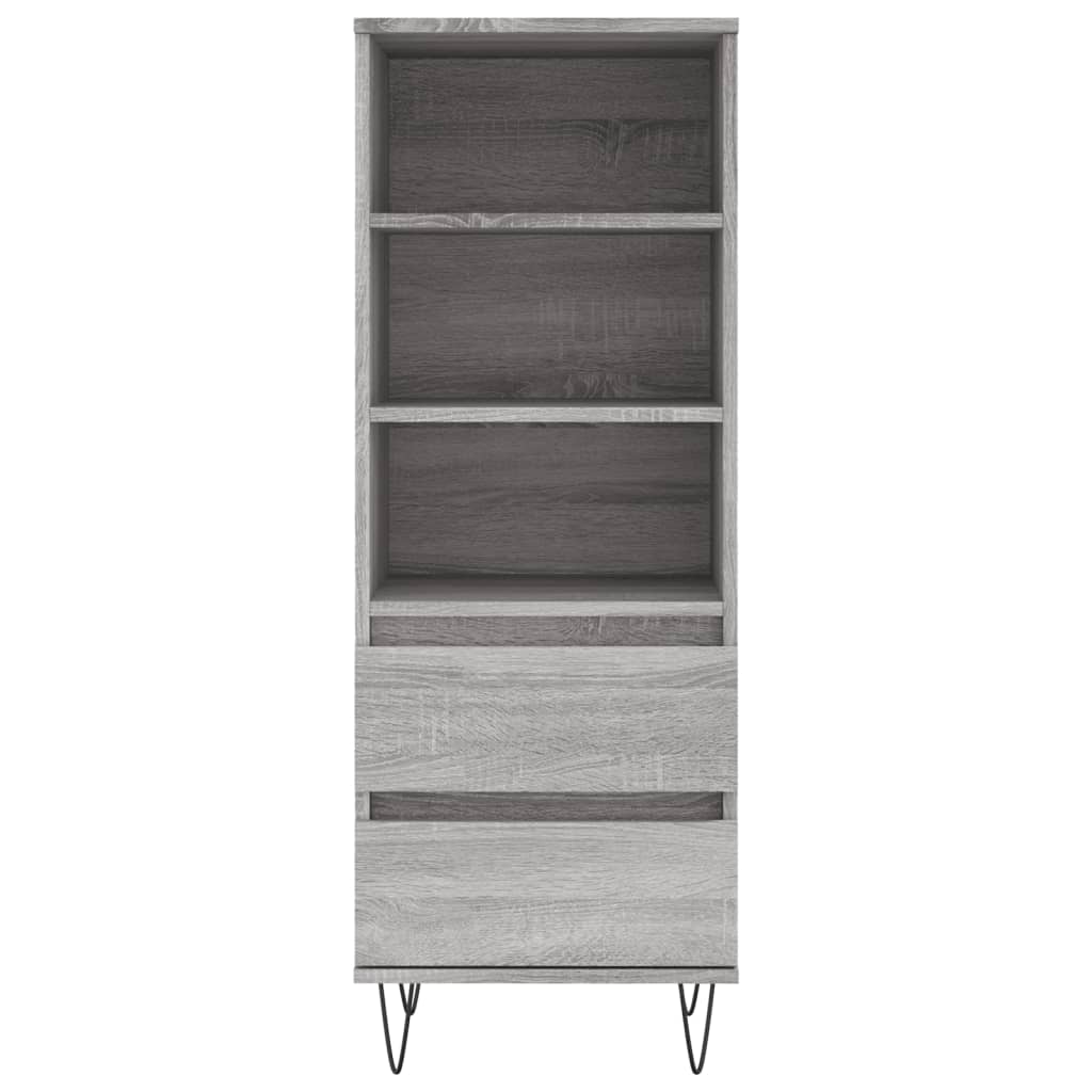 vidaXL Dulap înalt, gri sonoma, 40x36x110 cm, lemn prelucrat