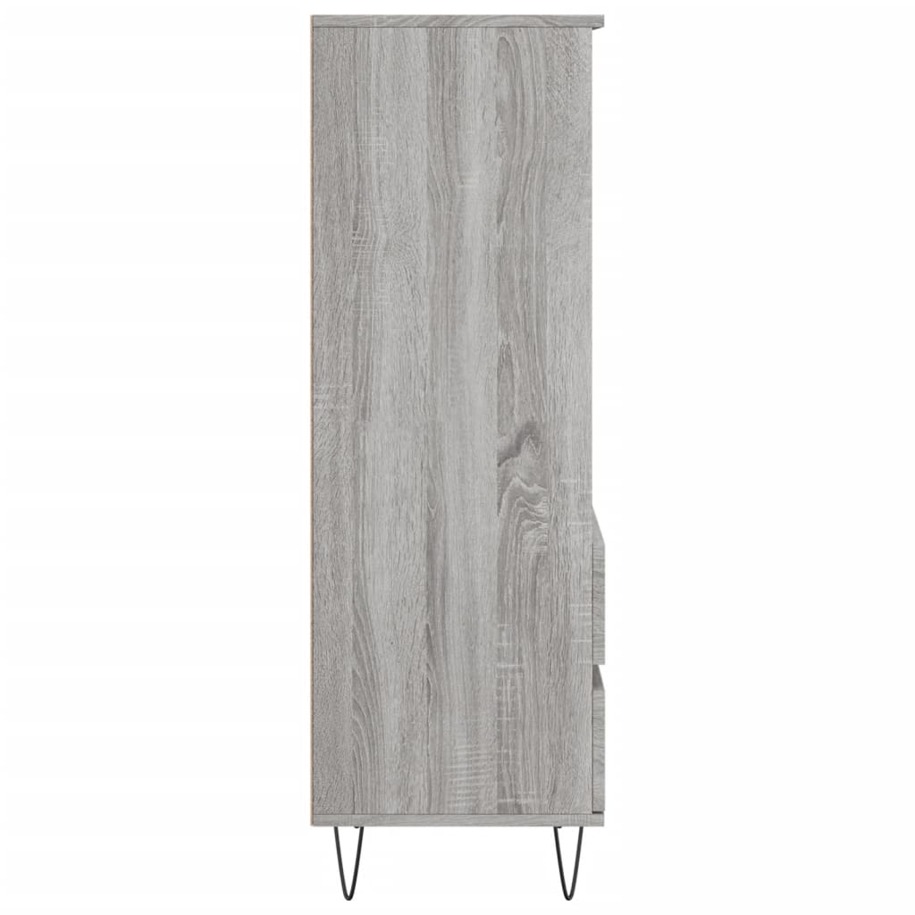 vidaXL Dulap înalt, gri sonoma, 40x36x110 cm, lemn prelucrat