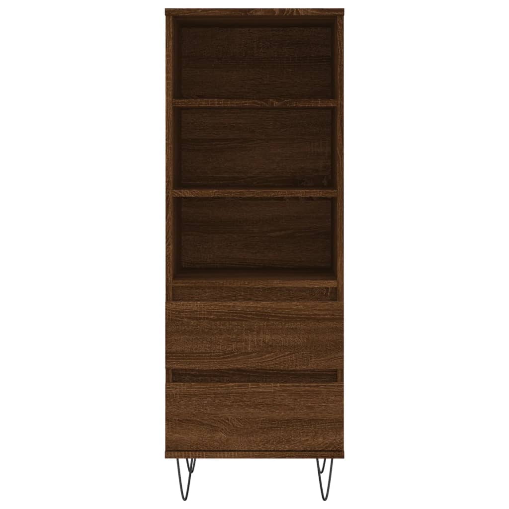 vidaXL Dulap înalt, stejar maro, 40x36x110 cm, lemn compozit