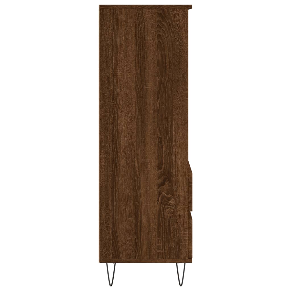 vidaXL Dulap înalt, stejar maro, 40x36x110 cm, lemn compozit
