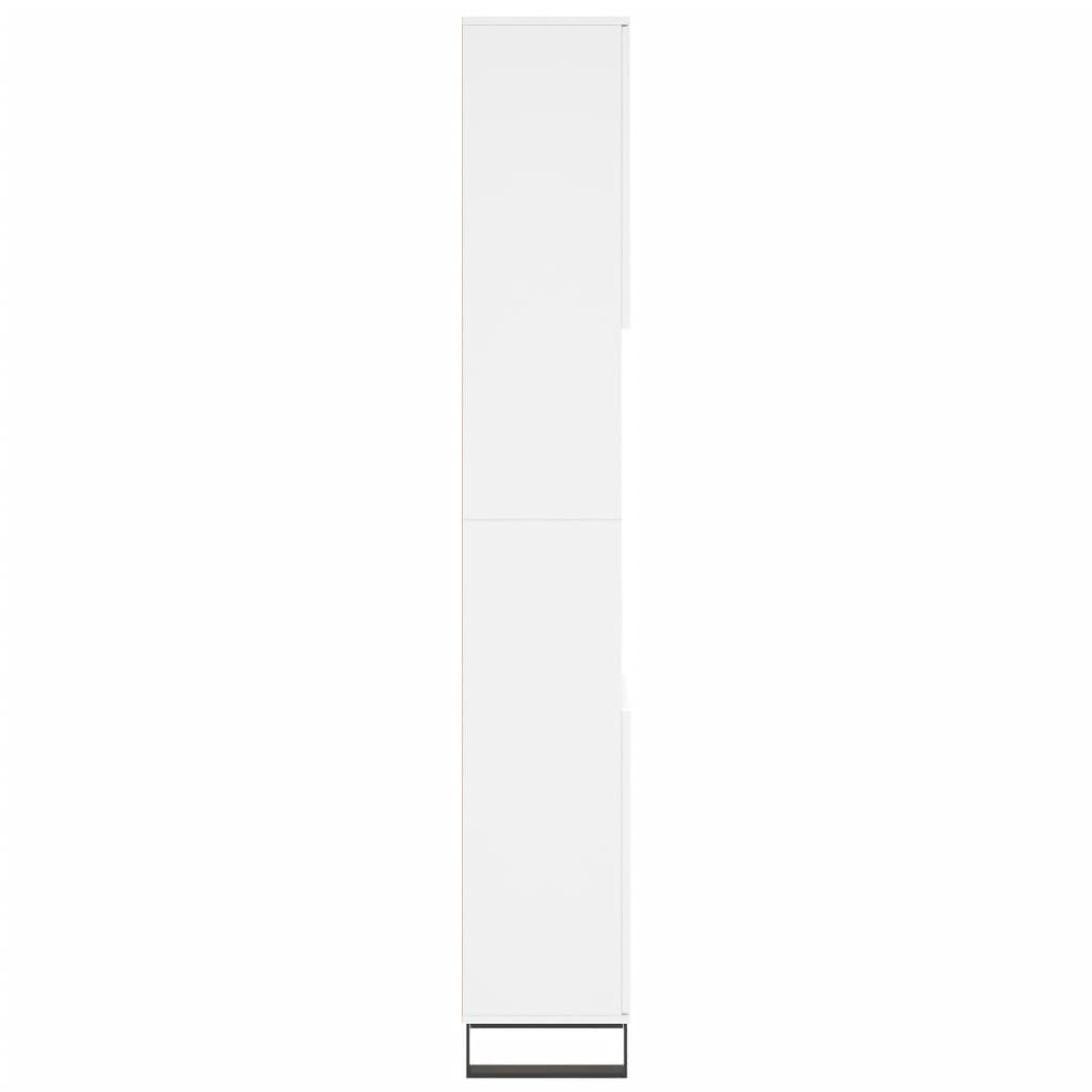 vidaXL Dulap de baie, alb, 30x30x190 cm, lemn prelucrat