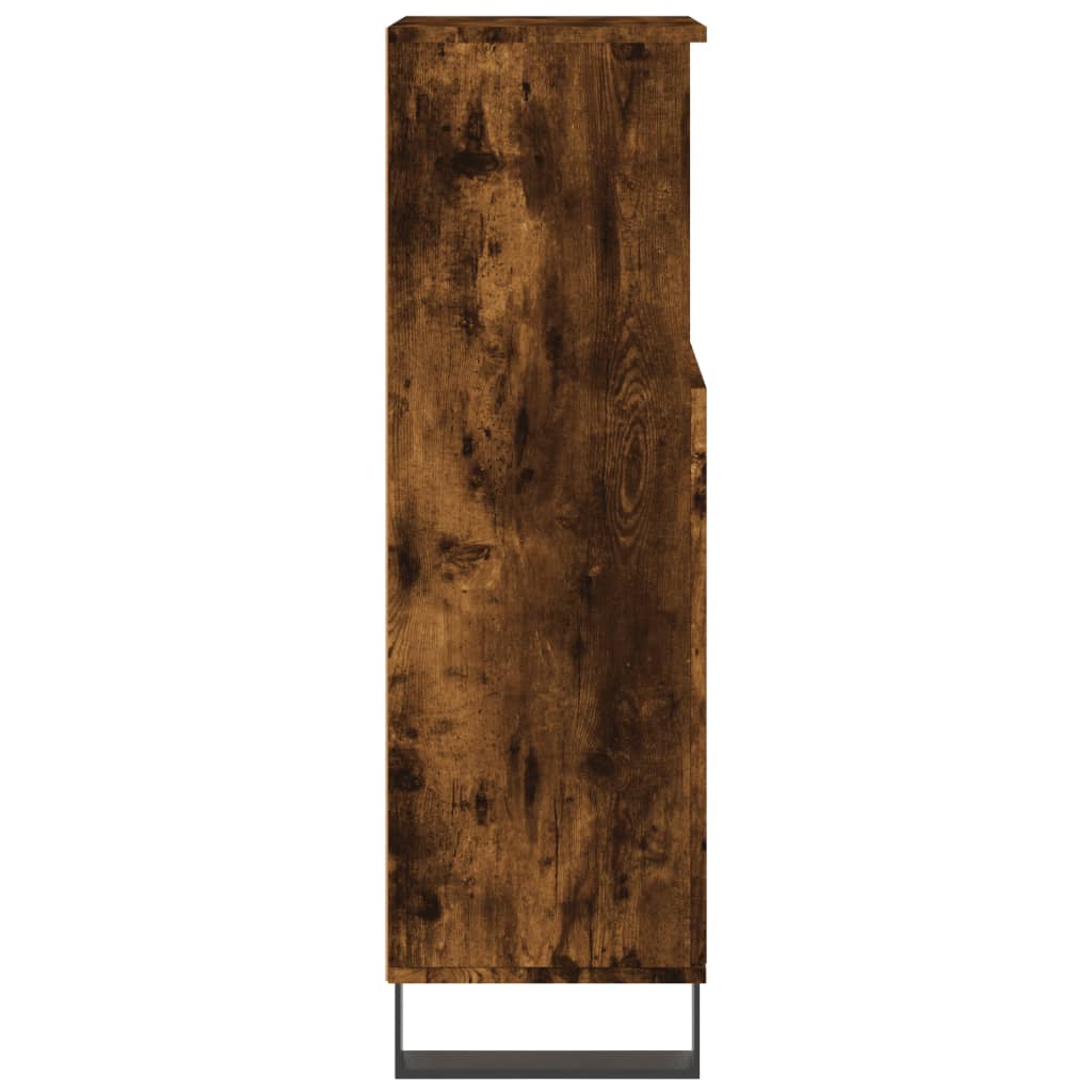 vidaXL Dulap de baie, stejar afumat, 30x30x100 cm, lemn prelucrat vidaXL Dulap de baie, stejar afumat, 30x30x100 cm, lemn prelucrat