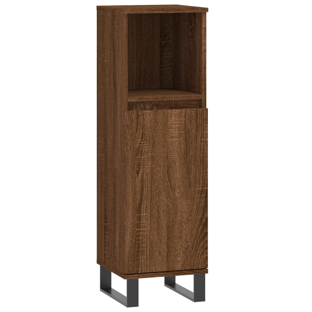 vidaXL Dulap de baie, stejar maro, 30x30x100 cm, lemn prelucrat vidaXL Dulap de baie, stejar maro, 30x30x100 cm, lemn prelucrat