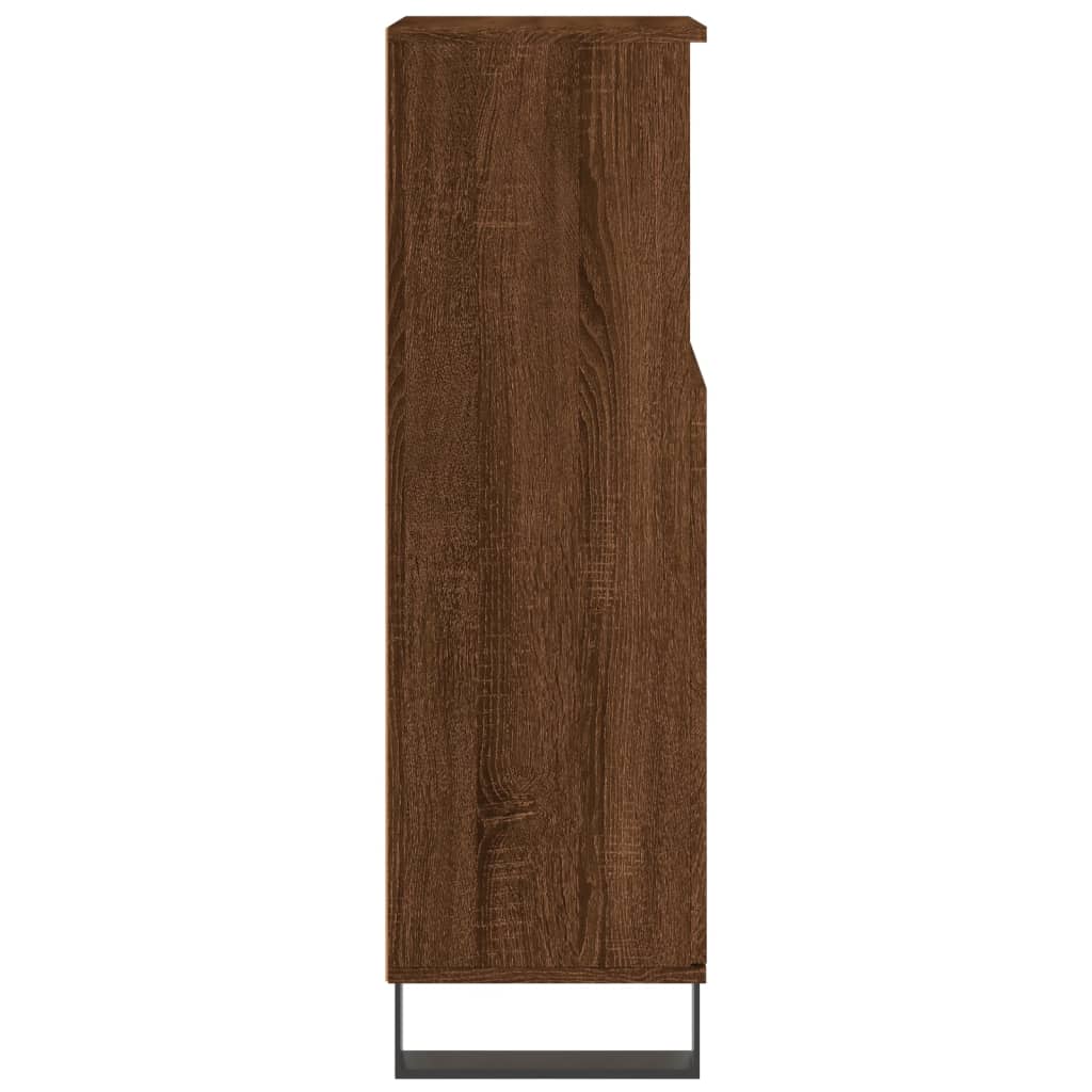 vidaXL Dulap de baie, stejar maro, 30x30x100 cm, lemn prelucrat vidaXL Dulap de baie, stejar maro, 30x30x100 cm, lemn prelucrat