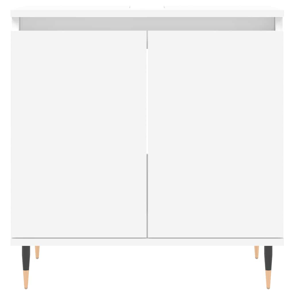 vidaXL Dulap de chiuvetă, alb, 58x33x60 cm, lemn prelucrat vidaXL Dulap de chiuvetă, alb, 58x33x60 cm, lemn prelucrat