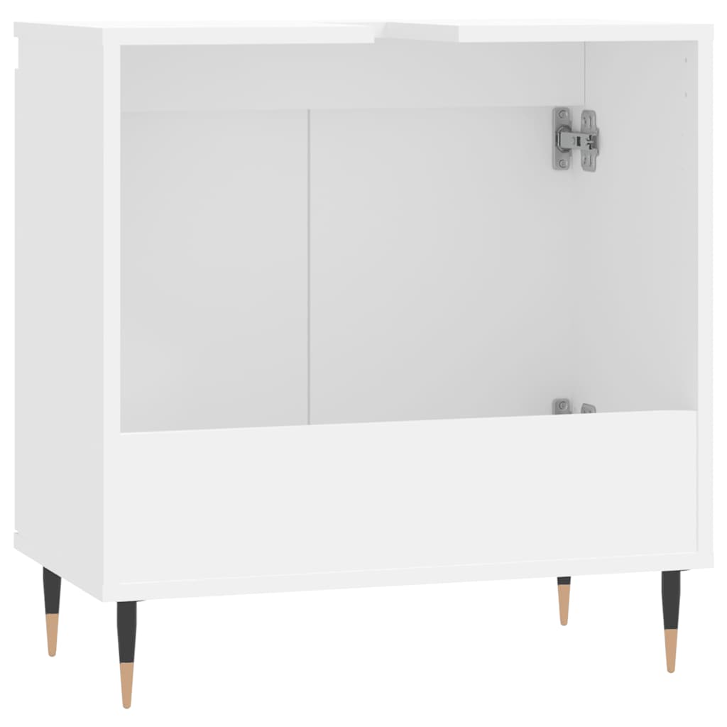 vidaXL Dulap de chiuvetă, alb, 58x33x60 cm, lemn prelucrat vidaXL Dulap de chiuvetă, alb, 58x33x60 cm, lemn prelucrat