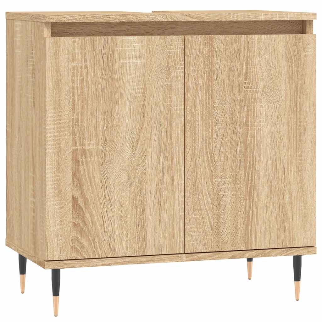 vidaXL Dulap de baie, stejar sonoma, 58x33x60 cm, lemn prelucrat vidaXL Dulap de baie, stejar sonoma, 58x33x60 cm, lemn prelucrat