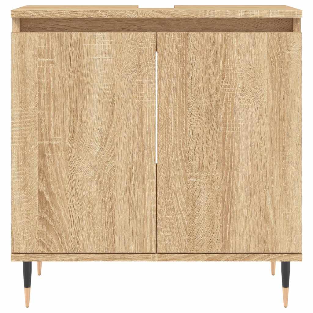 vidaXL Dulap de baie, stejar sonoma, 58x33x60 cm, lemn prelucrat vidaXL Dulap de baie, stejar sonoma, 58x33x60 cm, lemn prelucrat