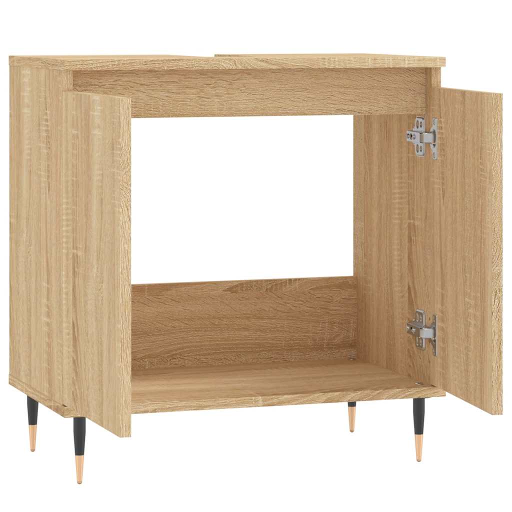 vidaXL Dulap de baie, stejar sonoma, 58x33x60 cm, lemn prelucrat vidaXL Dulap de baie, stejar sonoma, 58x33x60 cm, lemn prelucrat
