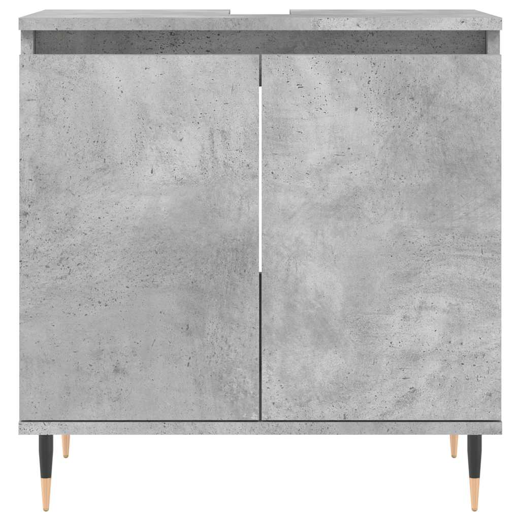 vidaXL Dulap de baie, gri beton, 58x33x60 cm, lemn prelucrat