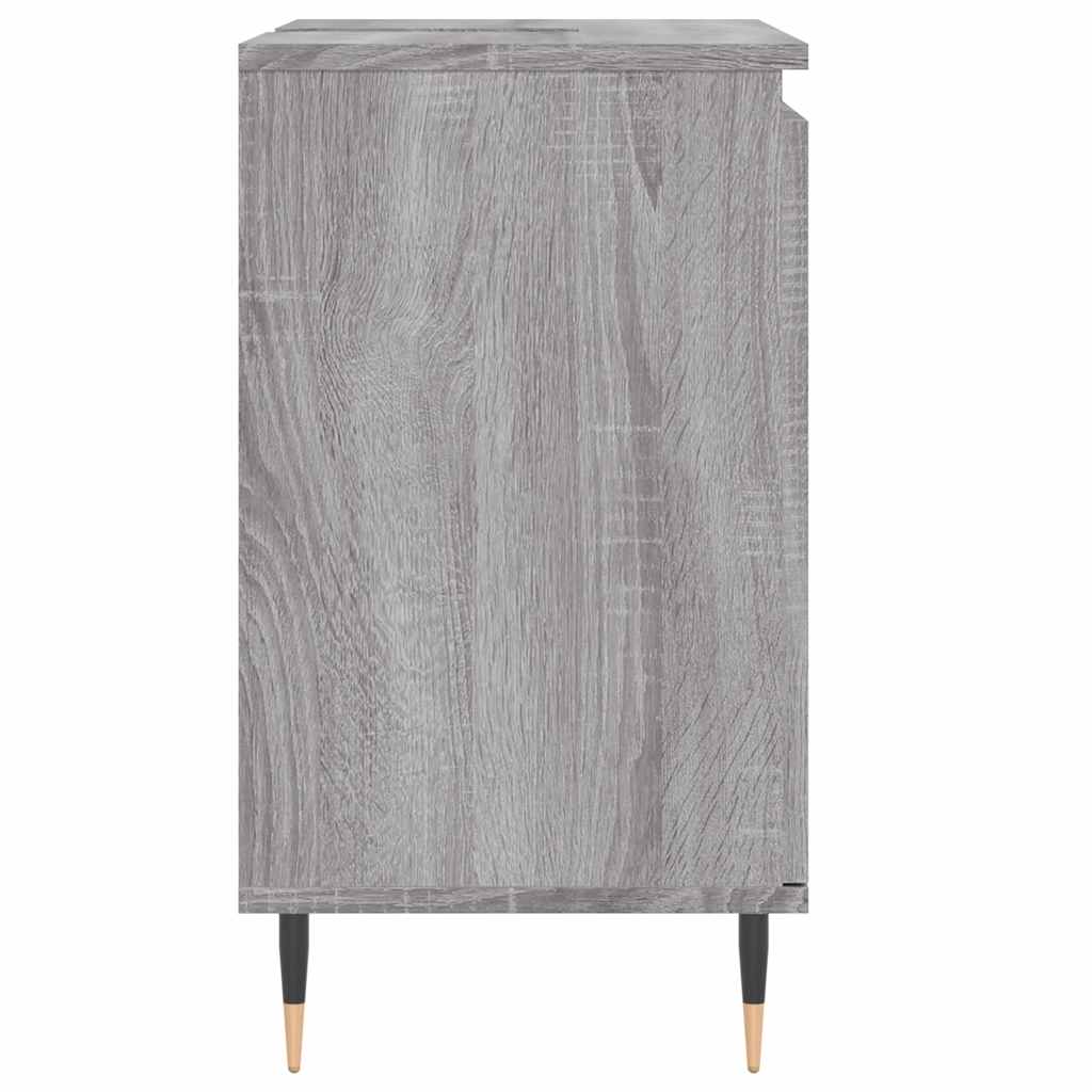vidaXL Dulap de baie, gri sonoma, 58x33x60 cm, lemn prelucrat