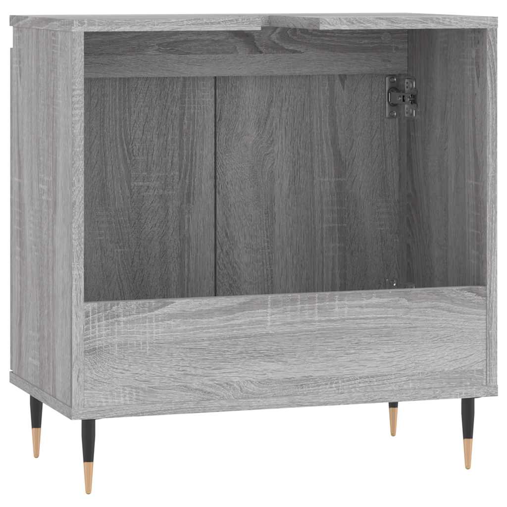 vidaXL Dulap de baie, gri sonoma, 58x33x60 cm, lemn prelucrat