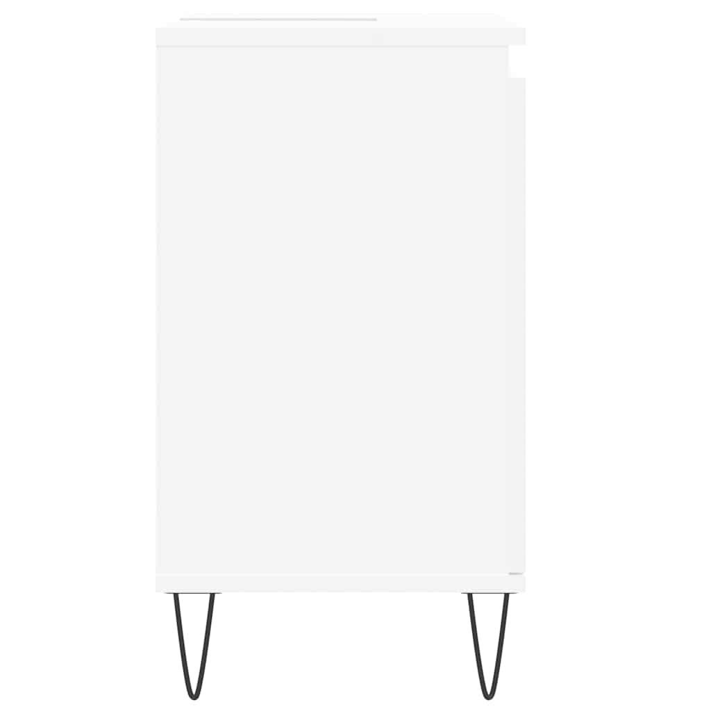 vidaXL Dulap de chiuvetă, alb, 58x33x60 cm, lemn prelucrat vidaXL Dulap de chiuvetă, alb, 58x33x60 cm, lemn prelucrat