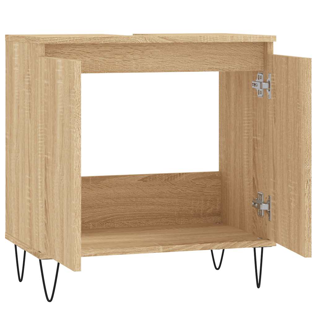 vidaXL Dulap de baie, stejar sonoma, 58x33x60 cm, lemn prelucrat vidaXL Dulap de baie, stejar sonoma, 58x33x60 cm, lemn prelucrat