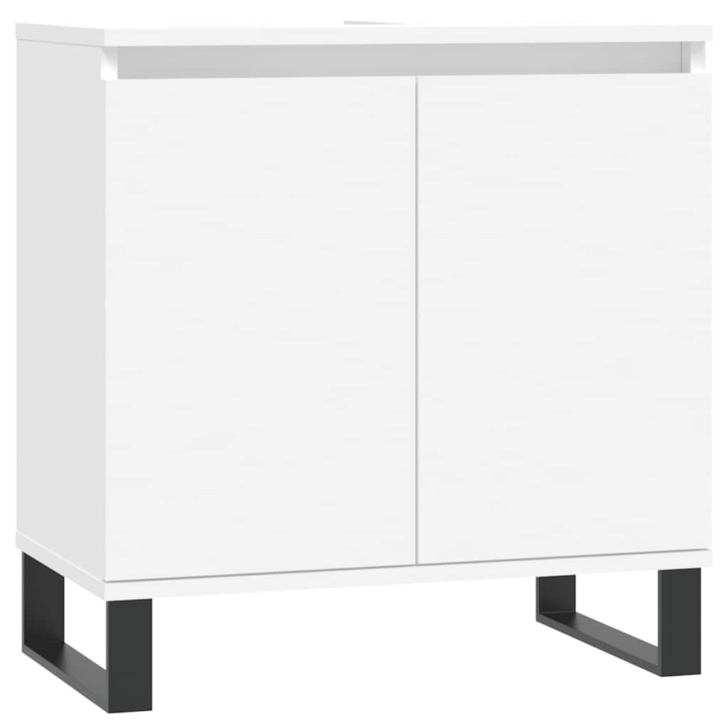 vidaXL Dulap de chiuvetă, alb, 58x33x60 cm, lemn prelucrat vidaXL Dulap de chiuvetă, alb, 58x33x60 cm, lemn prelucrat