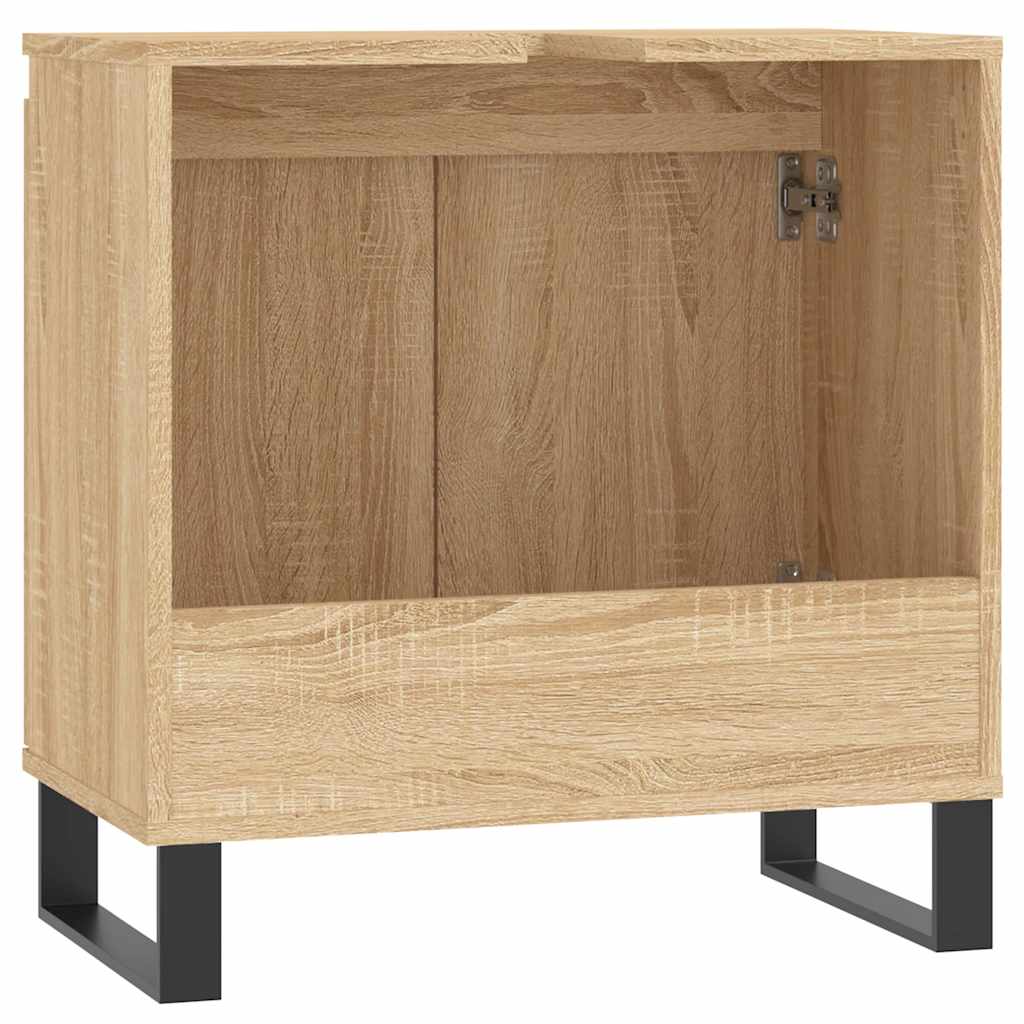 vidaXL Dulap de baie, stejar sonoma, 58x33x60 cm, lemn prelucrat