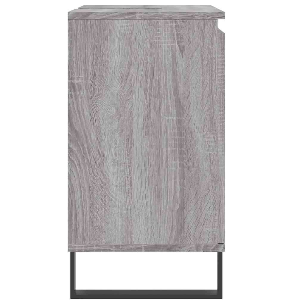 vidaXL Dulap de baie, gri sonoma, 58x33x60 cm, lemn prelucrat