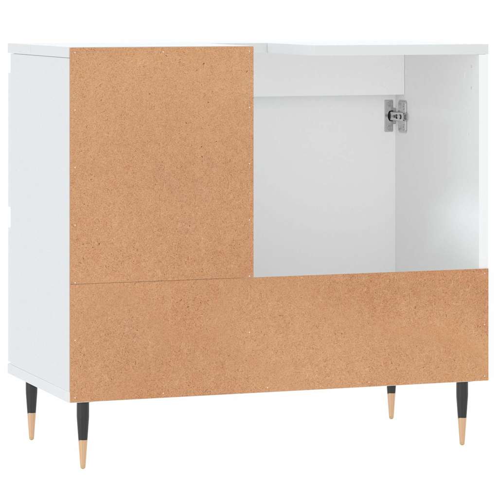 vidaXL Dulap de baie, alb, 65x33x60 cm, lemn prelucrat