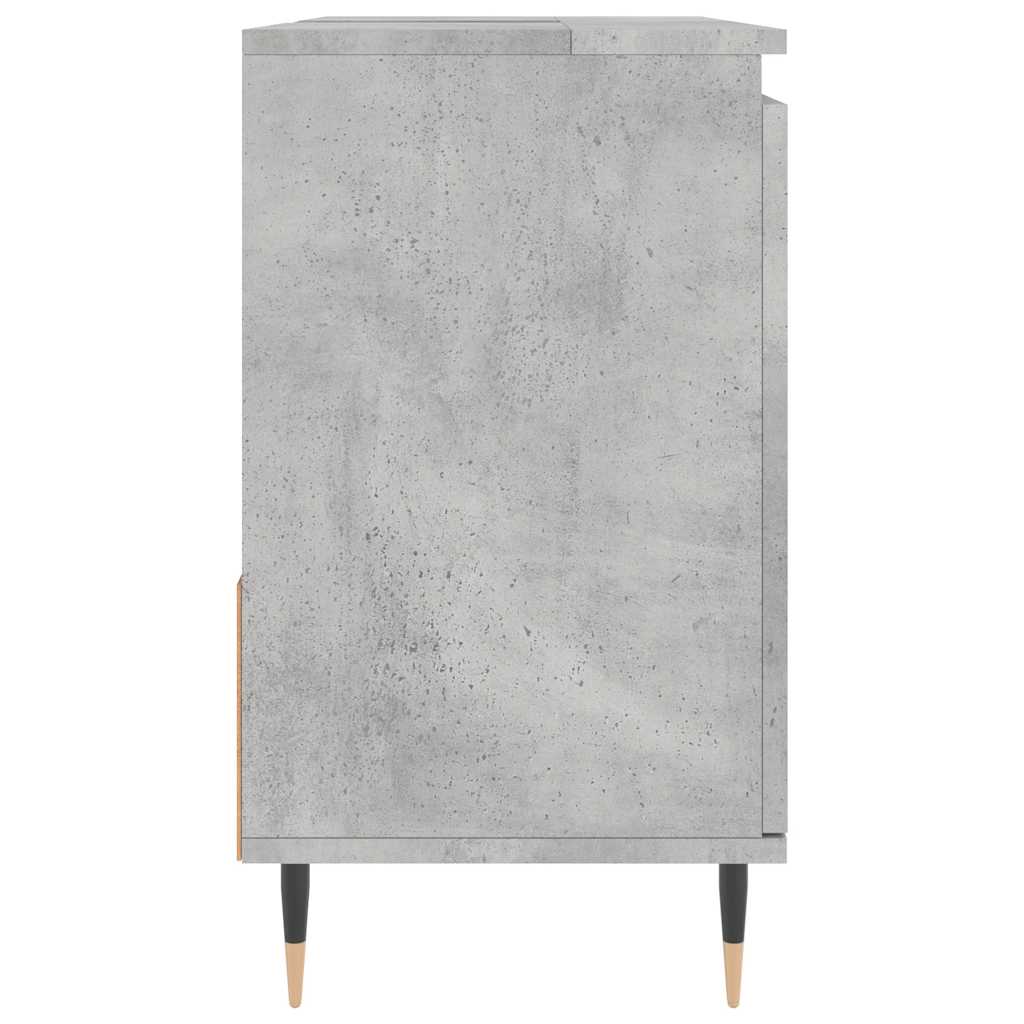 vidaXL Dulap de baie, gri beton, 65x33x60 cm, lemn prelucrat