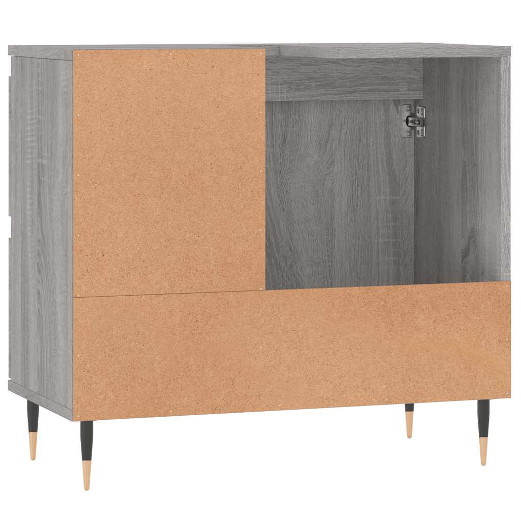 vidaXL Dulap de baie, gri sonoma, 65x33x60 cm, lemn prelucrat vidaXL Dulap de baie, gri sonoma, 65x33x60 cm, lemn prelucrat