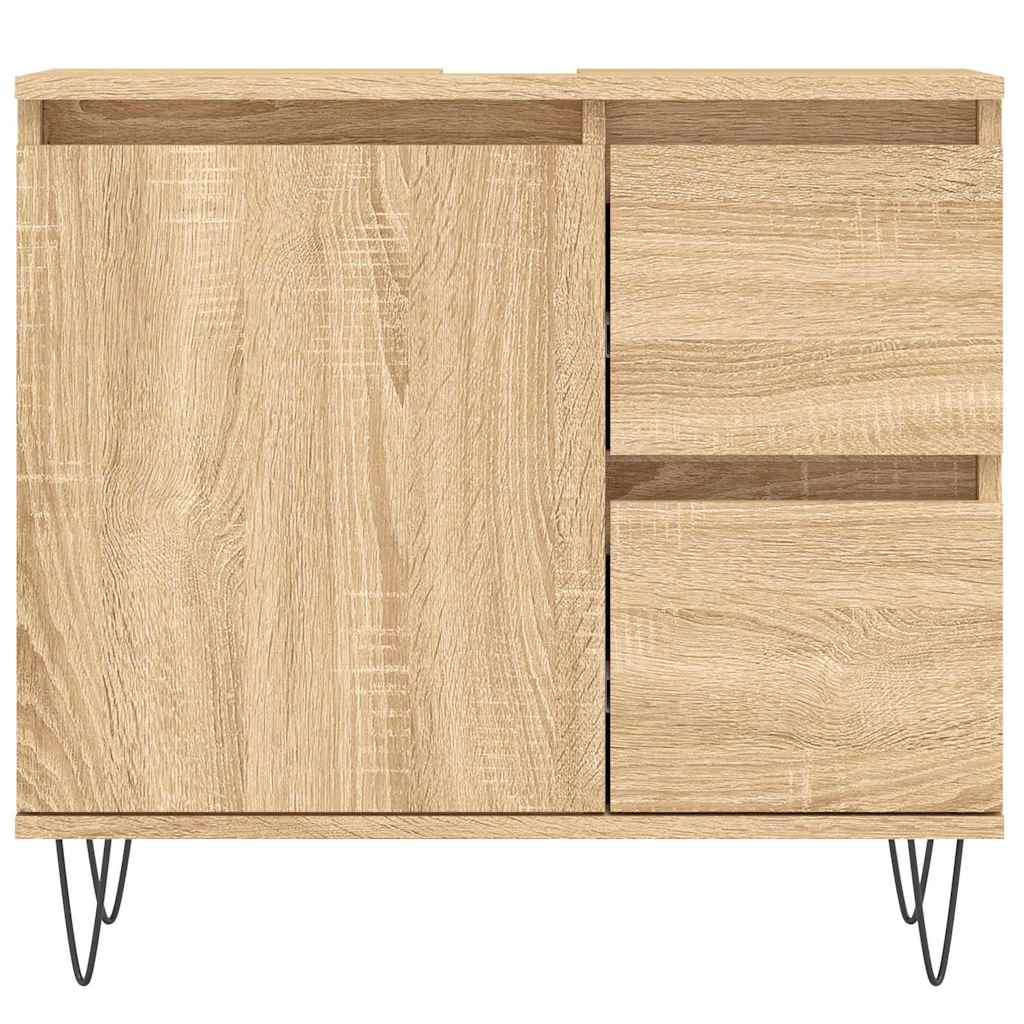 vidaXL Dulap de baie, stejar sonoma, 65x33x60 cm, lemn prelucrat vidaXL Dulap de baie, stejar sonoma, 65x33x60 cm, lemn prelucrat