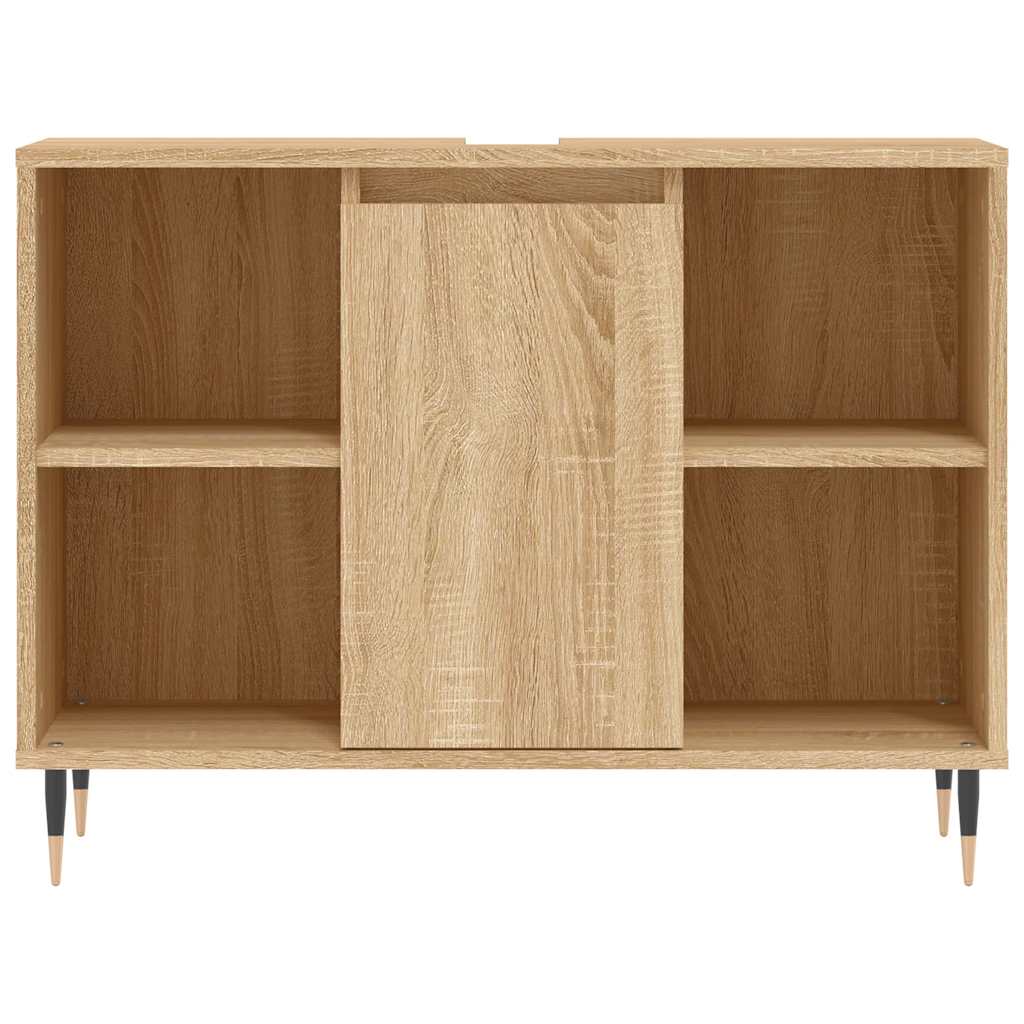 vidaXL Dulap pentru baie, stejar sonoma, 80x33x60 cm, lemn compozit vidaXL Dulap pentru baie, stejar sonoma, 80x33x60 cm, lemn compozit