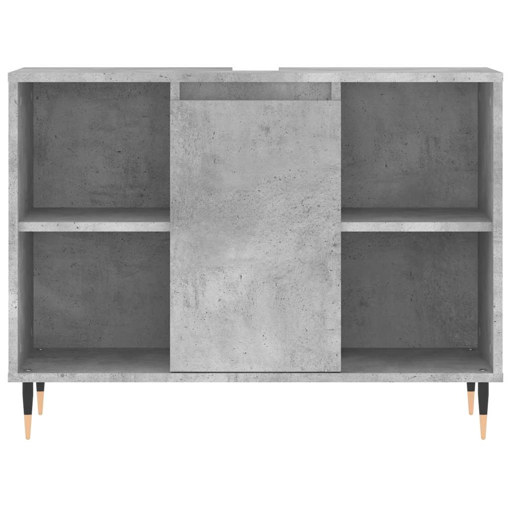 vidaXL Dulap pentru baie, gri beton, 80x33x60 cm, lemn compozit vidaXL Dulap pentru baie, gri beton, 80x33x60 cm, lemn compozit