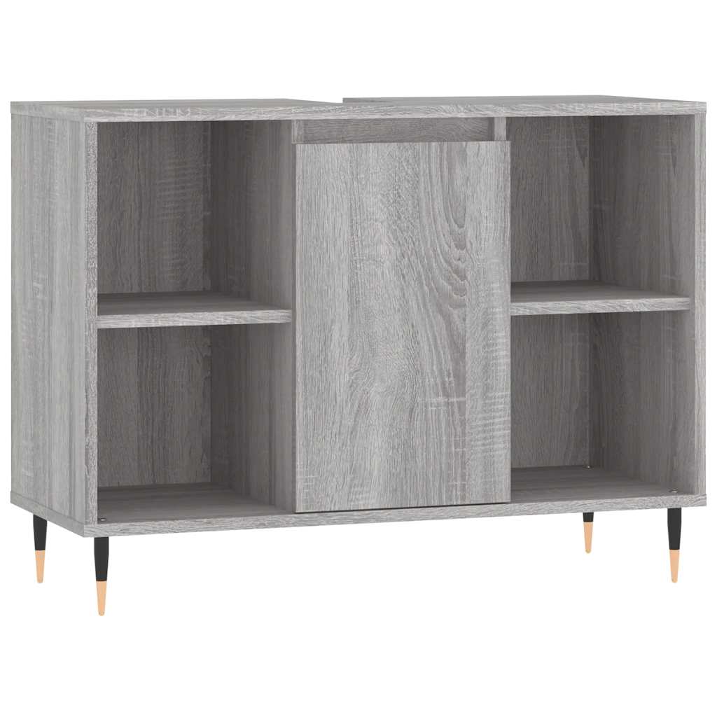 vidaXL Dulap pentru baie, gri sonoma, 80x33x60 cm, lemn compozit vidaXL Dulap pentru baie, gri sonoma, 80x33x60 cm, lemn compozit