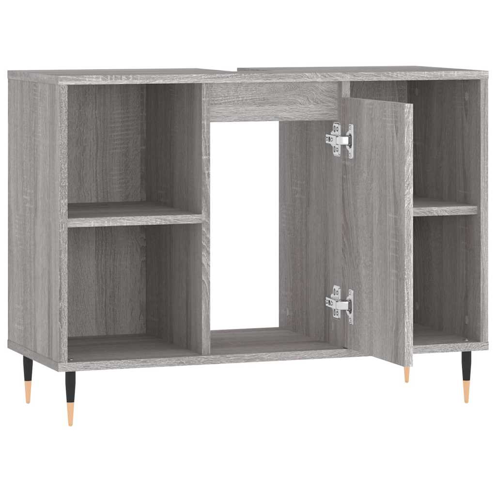 vidaXL Dulap pentru baie, gri sonoma, 80x33x60 cm, lemn compozit vidaXL Dulap pentru baie, gri sonoma, 80x33x60 cm, lemn compozit
