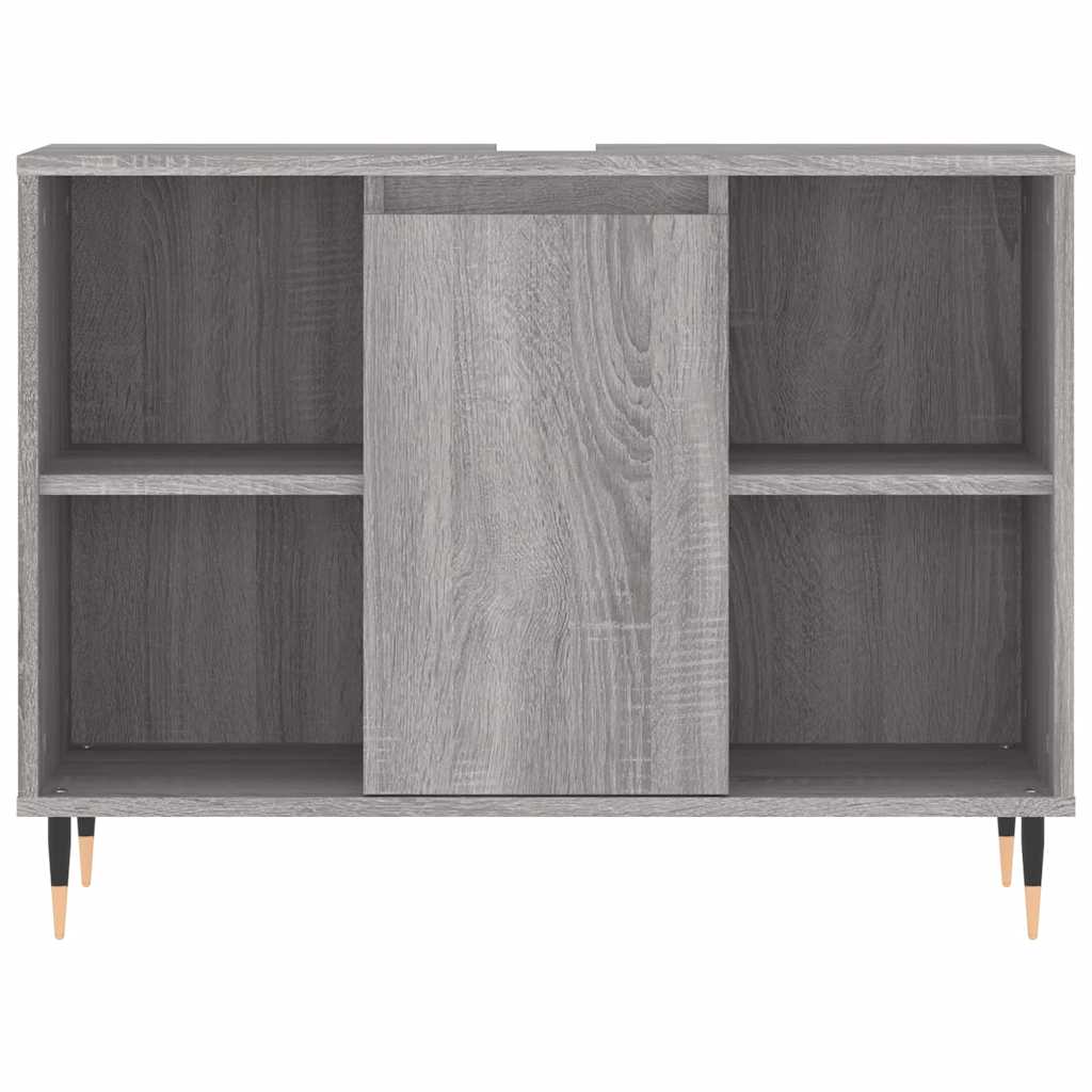 vidaXL Dulap pentru baie, gri sonoma, 80x33x60 cm, lemn compozit vidaXL Dulap pentru baie, gri sonoma, 80x33x60 cm, lemn compozit