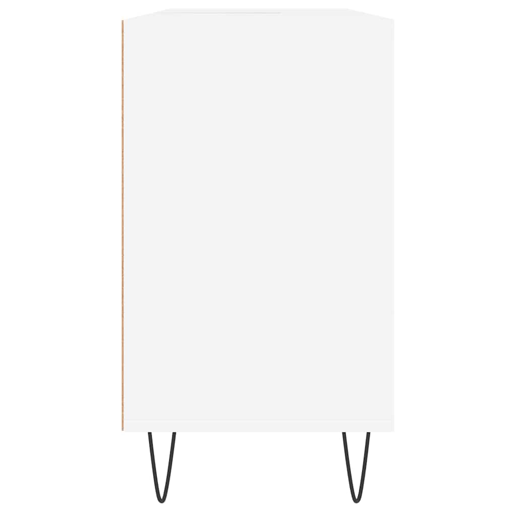 vidaXL Dulap pentru baie, alb, 80x33x60 cm, lemn compozit vidaXL Dulap pentru baie, alb, 80x33x60 cm, lemn compozit