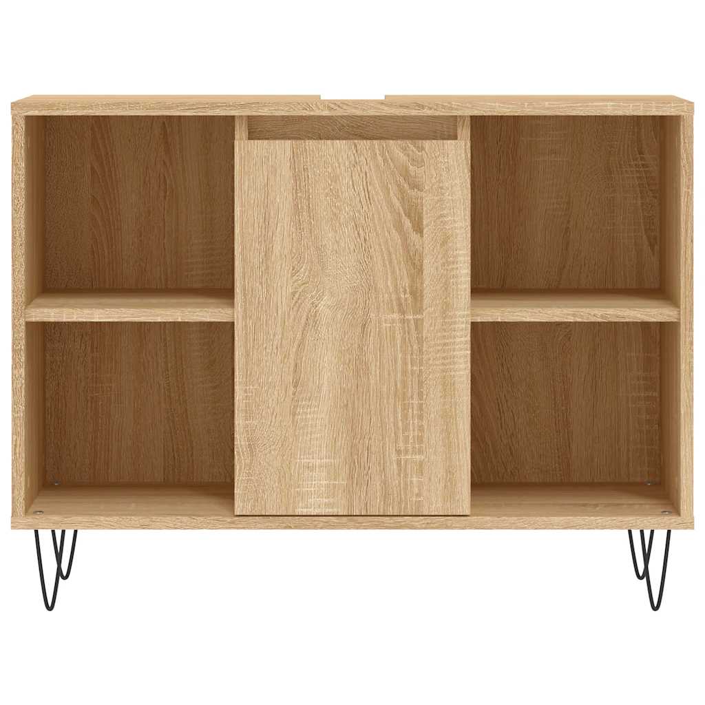 vidaXL Dulap pentru baie, stejar sonoma, 80x33x60 cm, lemn compozit vidaXL Dulap pentru baie, stejar sonoma, 80x33x60 cm, lemn compozit