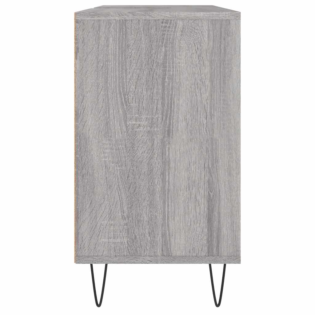 vidaXL Dulap pentru baie, gri sonoma, 80x33x60 cm, lemn compozit vidaXL Dulap pentru baie, gri sonoma, 80x33x60 cm, lemn compozit