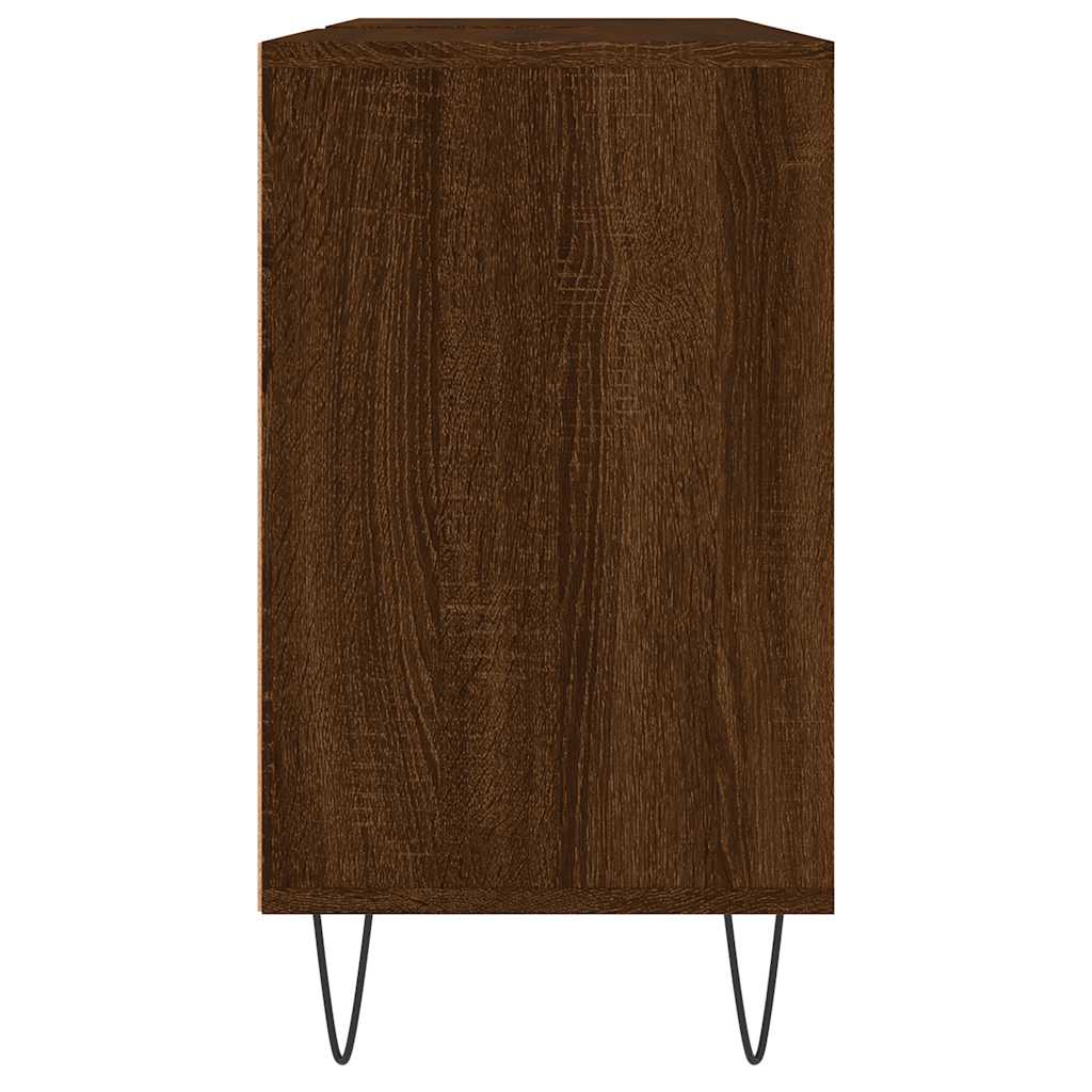 vidaXL Dulap pentru baie, stejar maro, 80x33x60 cm, lemn compozit vidaXL Dulap pentru baie, stejar maro, 80x33x60 cm, lemn compozit