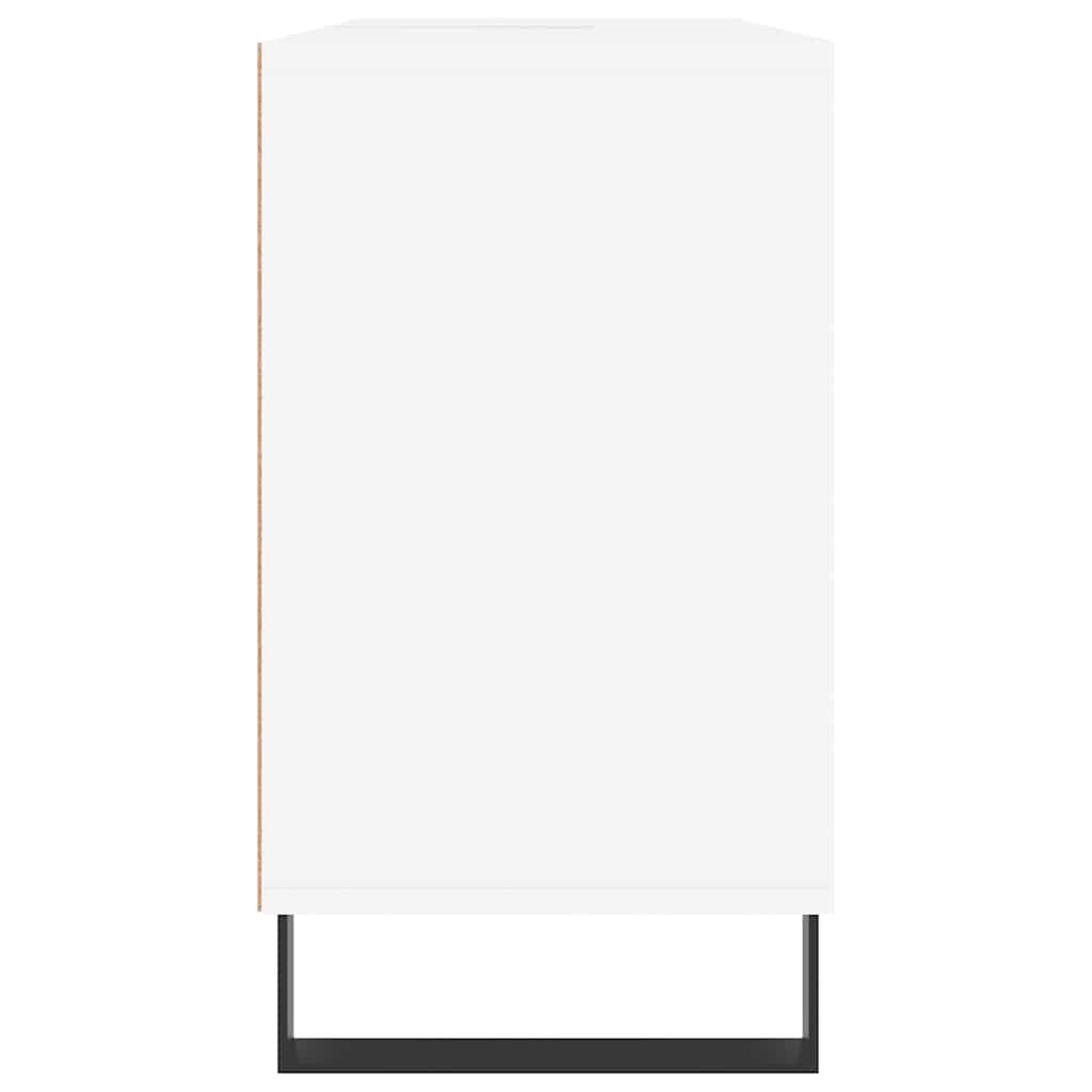 vidaXL Dulap pentru baie, alb, 80x33x60 cm, lemn compozit vidaXL Dulap pentru baie, alb, 80x33x60 cm, lemn compozit