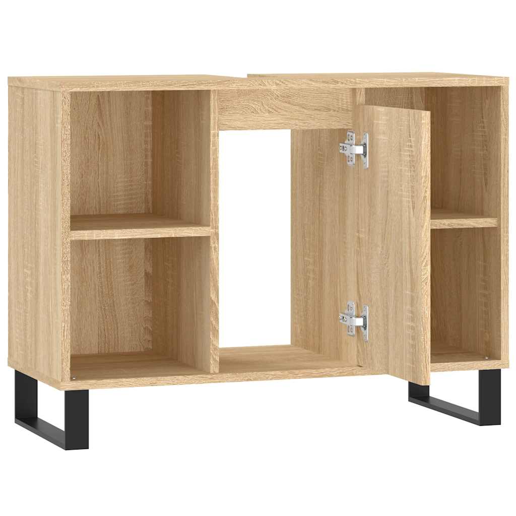 vidaXL Dulap pentru baie, stejar sonoma, 80x33x60 cm, lemn compozit vidaXL Dulap pentru baie, stejar sonoma, 80x33x60 cm, lemn compozit