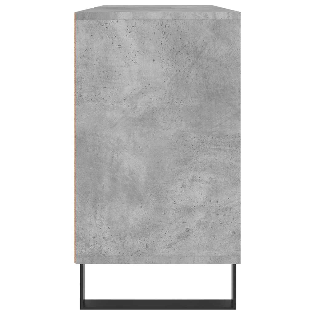 vidaXL Dulap pentru baie, gri beton, 80x33x60 cm, lemn compozit vidaXL Dulap pentru baie, gri beton, 80x33x60 cm, lemn compozit
