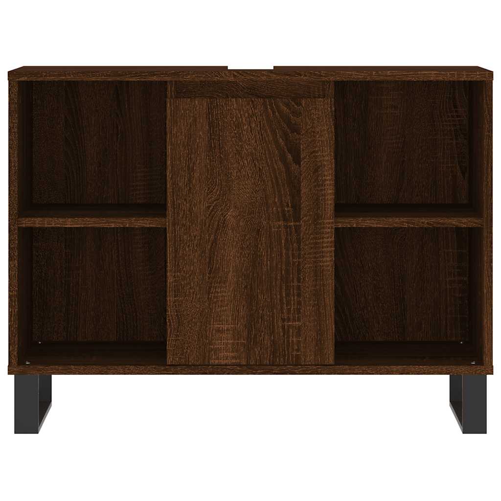 vidaXL Dulap pentru baie, stejar maro, 80x33x60 cm, lemn compozit vidaXL Dulap pentru baie, stejar maro, 80x33x60 cm, lemn compozit