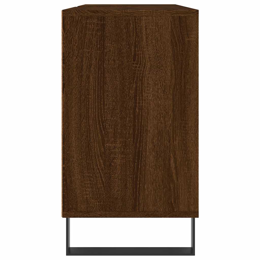 vidaXL Dulap pentru baie, stejar maro, 80x33x60 cm, lemn compozit vidaXL Dulap pentru baie, stejar maro, 80x33x60 cm, lemn compozit