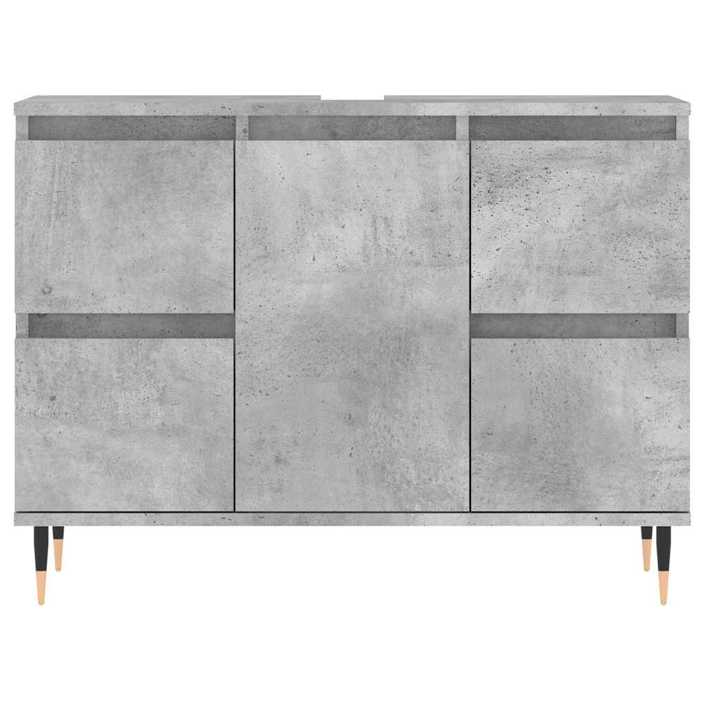 vidaXL Dulap pentru baie, gri beton, 80x33x60 cm, lemn compozit vidaXL Dulap pentru baie, gri beton, 80x33x60 cm, lemn compozit